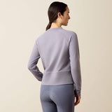 Ariat Martine Sweatshirt in Quicksilver, back view