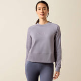 Ariat Martine Sweatshirt in Quicksilver, front view