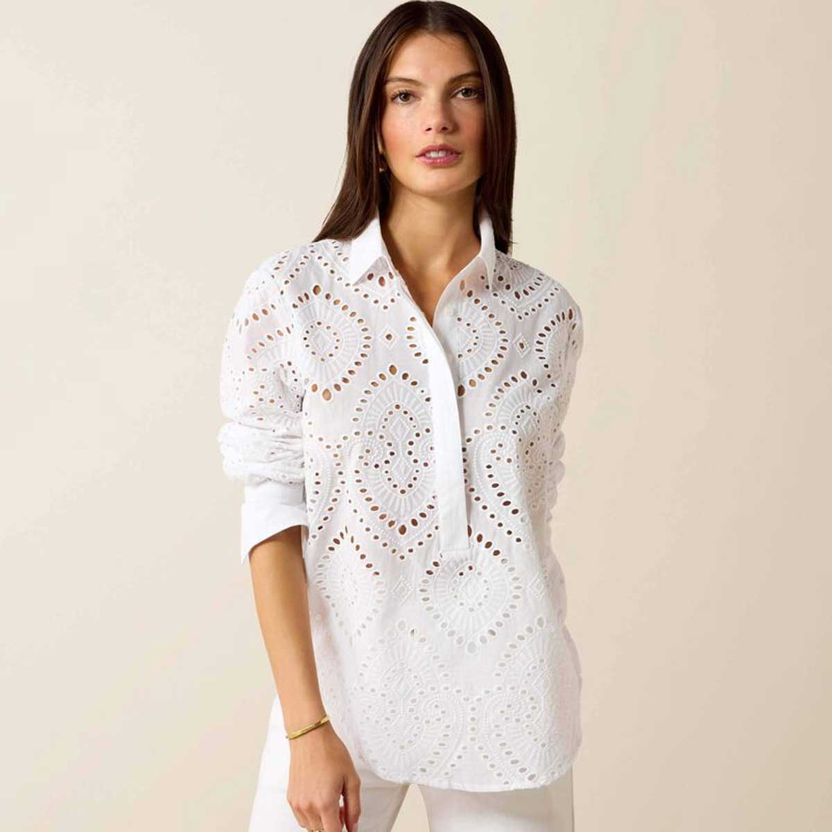 ARIAT Millington Blouse - Womens - White