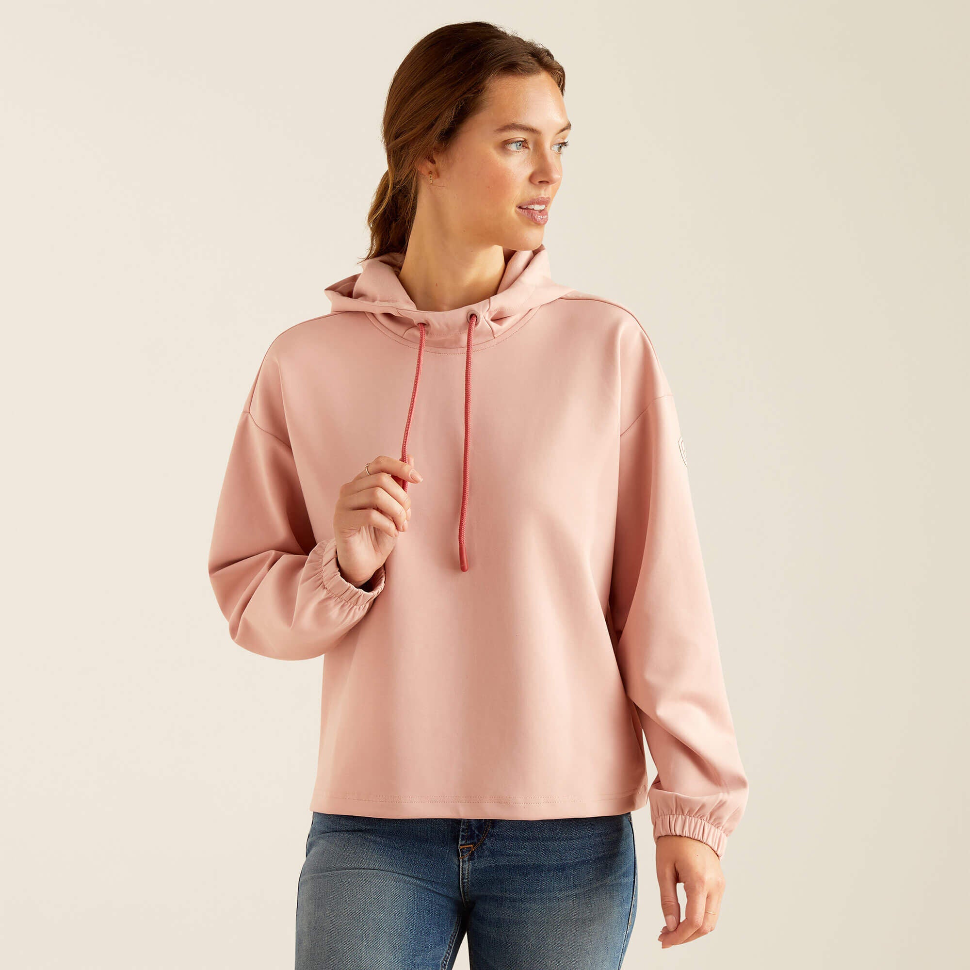 ARIAT Moraga Hoodie Womens Misty Rose A Farley