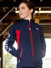 Load image into Gallery viewer, ARIAT New Team Softshell Jacket - Womens - Navy &amp; Red
