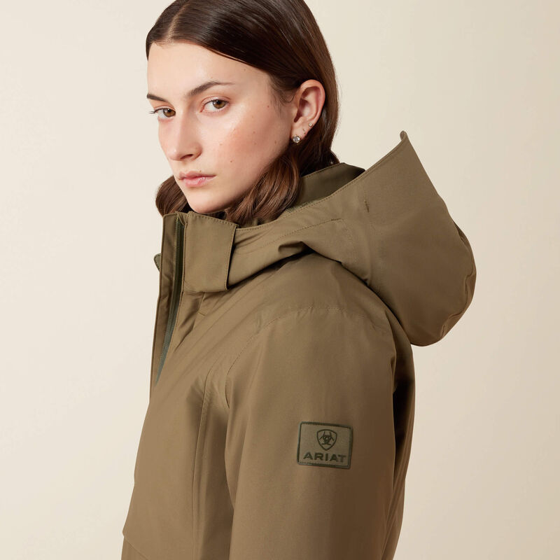Ariat Outer Banks Waterproof Insulated Jacket in Kalamata, detail view 2