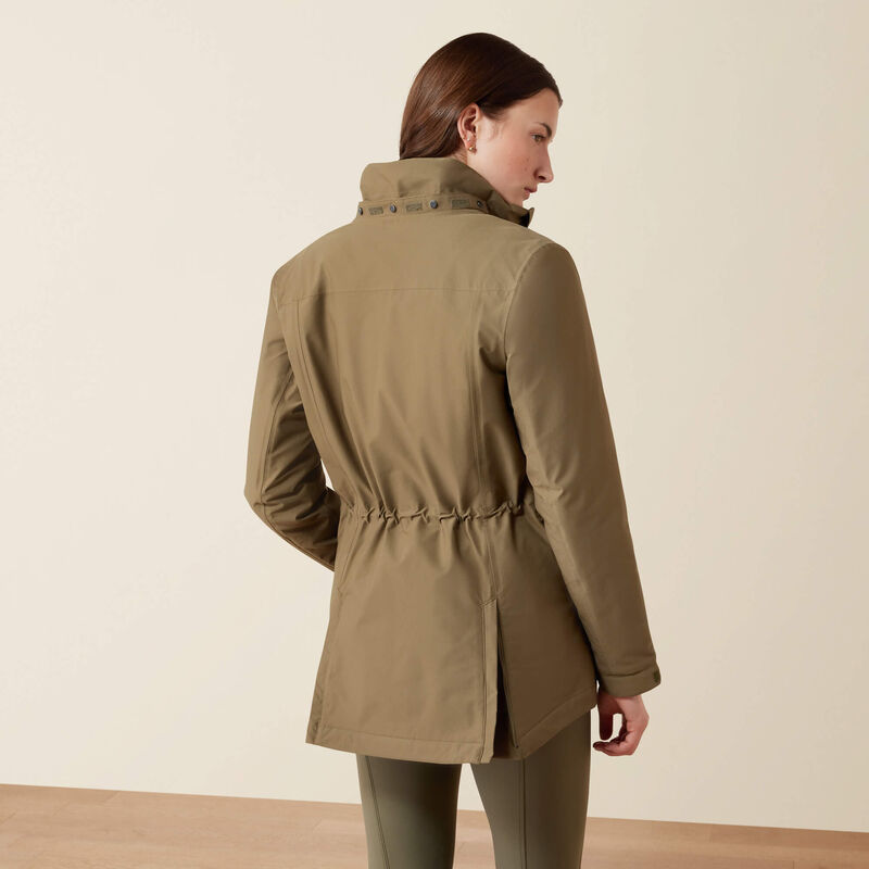 Ariat Outer Banks Waterproof Insulated Jacket in Kalamata, back view
