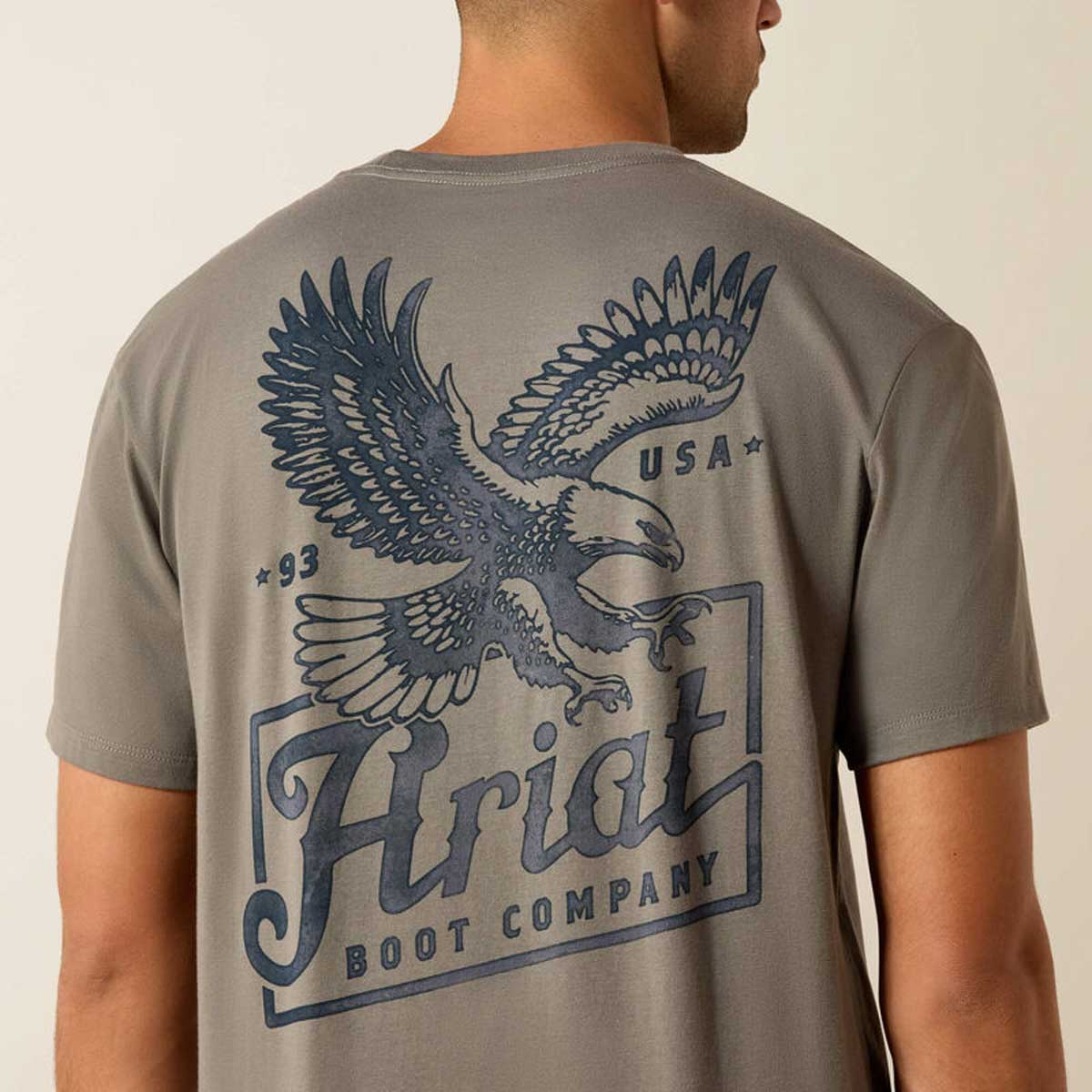 ARIAT Paintriot Classic Fit T-Shirt - Mens - Smoked Pearl
