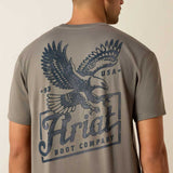 ARIAT Paintriot Classic Fit T-Shirt - Mens - Smoked Pearl