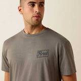ARIAT Paintriot Classic Fit T-Shirt - Mens - Smoked Pearl
