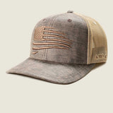 ARIAT Patriot Flag Trucker Cap - Mens - Brown