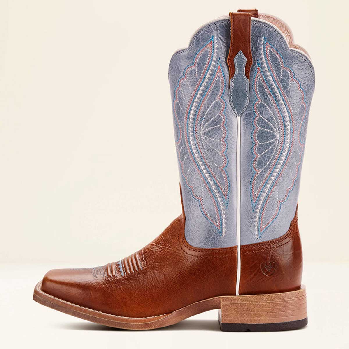 ARIAT PrimeTime Western Cowgirl Boots - Womens - Gingersnap / Baby Blue Eyes