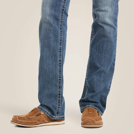 ARIAT R.E.A.L Mid Rise Icon Stackable Straight Leg Jeans - Women's - Rainstorm Blue