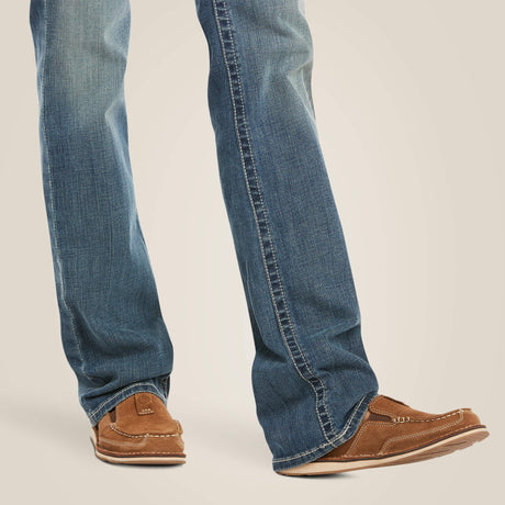 ARIAT R.E.A.L Mid Rise Icon Stackable Straight Leg Jeans - Women's - Rainstorm Blue