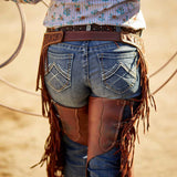 ARIAT R.E.A.L Mid Rise Stretch Whipstitch Boot Cut Jeans - Women's - Rainstorm