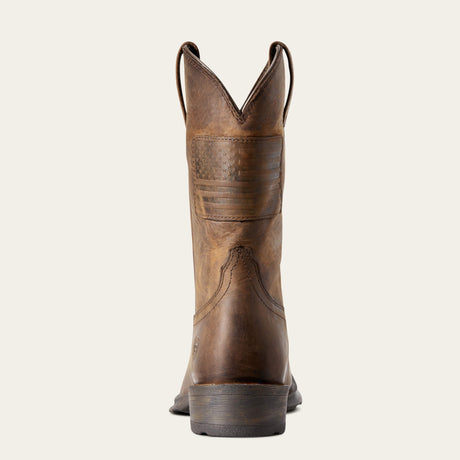 ARIAT Rambler Patriot Western Cowboy Boots - Men's - Distressed Brown