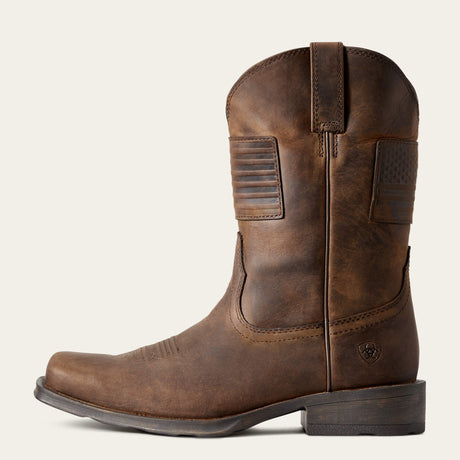 ARIAT Rambler Patriot Western Cowboy Boots - Men's - Distressed Brown