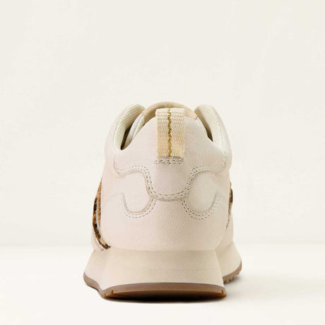ARIAT Ranch Runner Trainers - Womens - Bright Cream & Leopard Hair