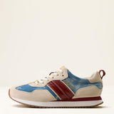 ARIAT Ranch Runner Trainers - Womens - Tan Suede & Denim Stars