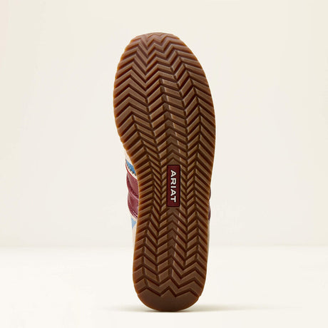 ARIAT Ranch Runner Trainers - Womens - Tan Suede & Denim Stars