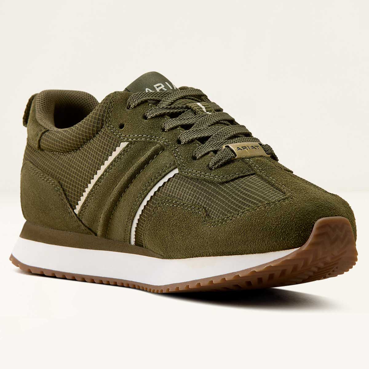 ARIAT Ranch Runner Waterproof Trainers - Womens - Olive Night