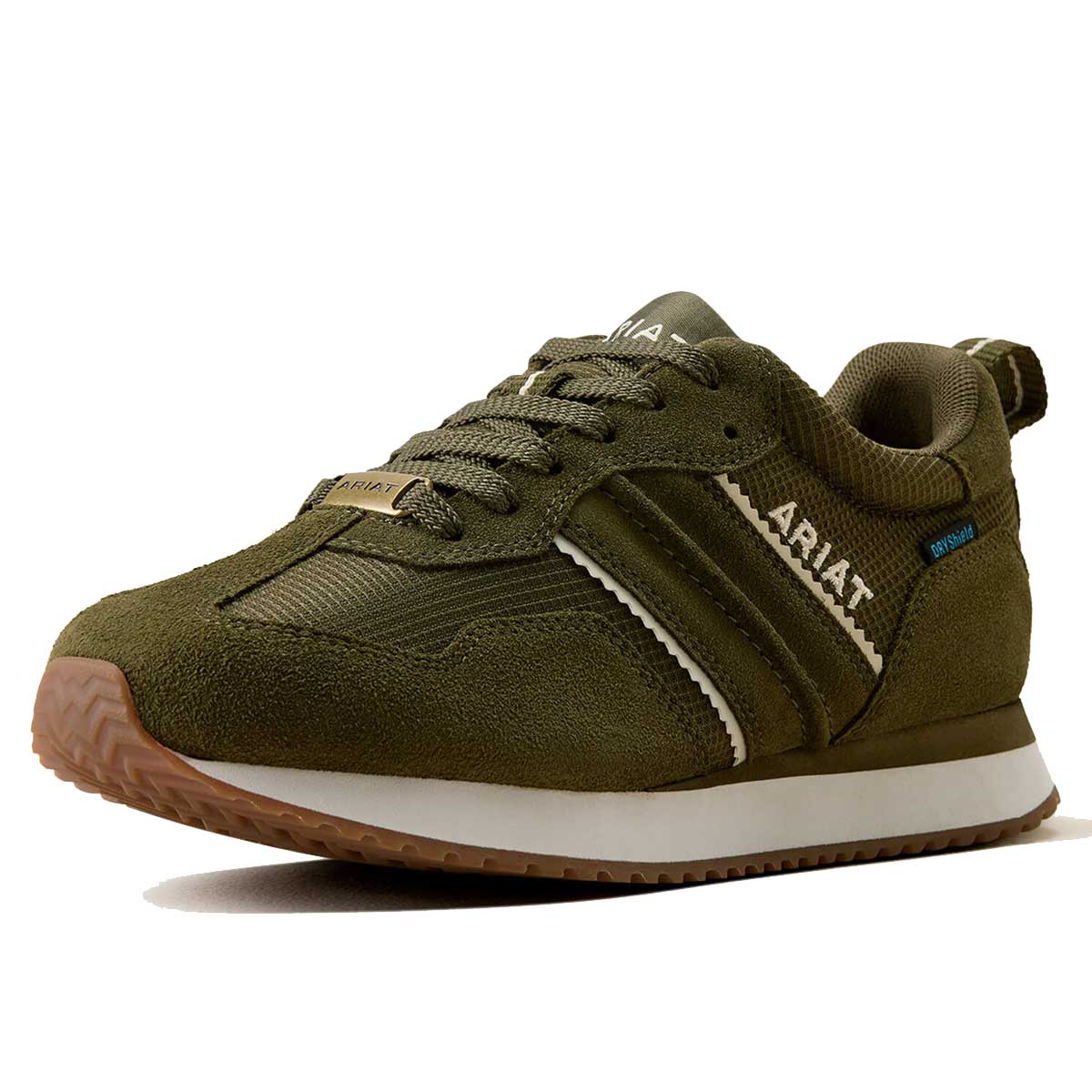 ARIAT Ranch Runner Waterproof Trainers - Womens - Olive Night