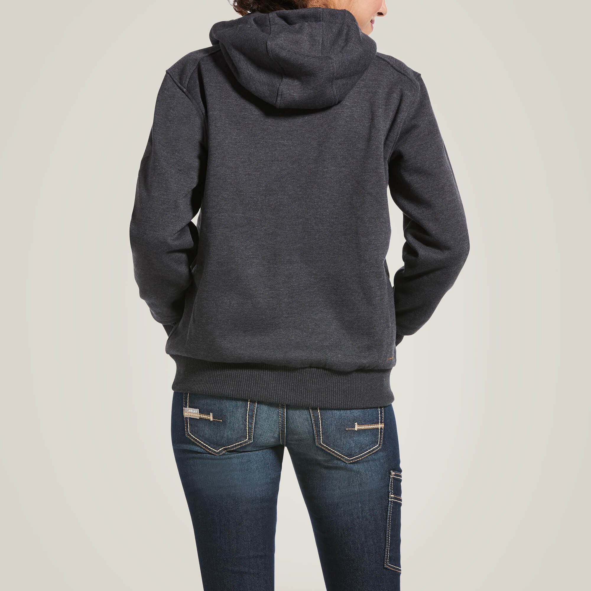 ARIAT Rebar All-Weather Full Zip Hoodie - Womens - Charcoal Heather Ariat