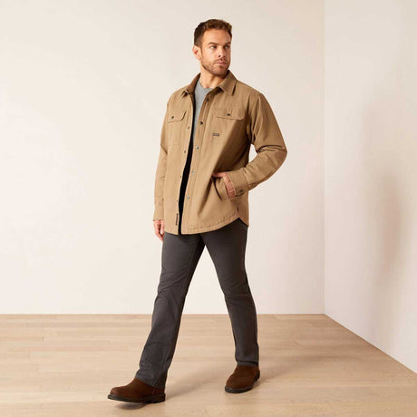 ARIAT Rebar Canvas Work Jacket - Mens - Khaki