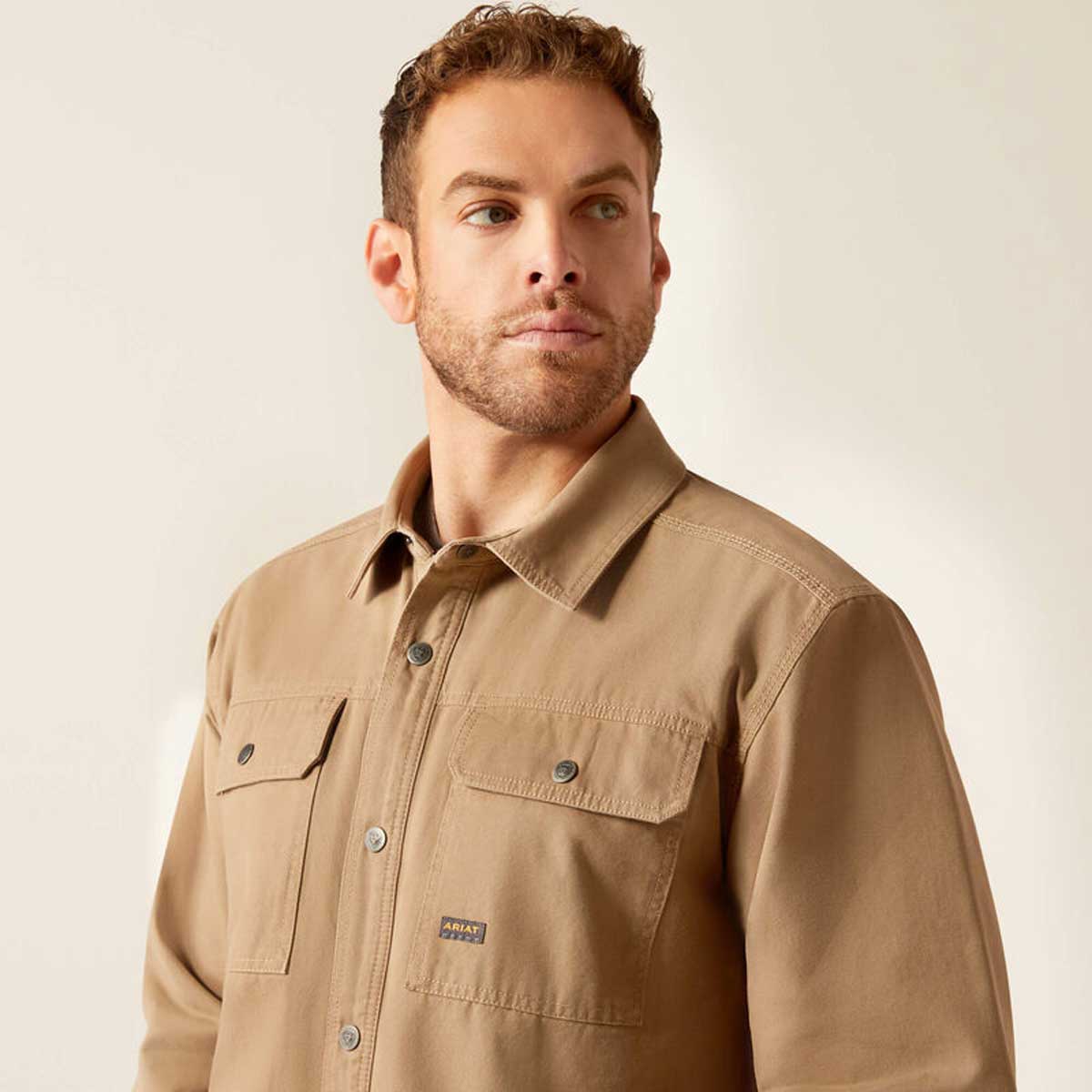 ARIAT Rebar Canvas Work Jacket - Mens - Khaki