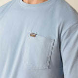 ARIAT Rebar Cotton Skull T-Shirt - Mens - Dusty Blue
