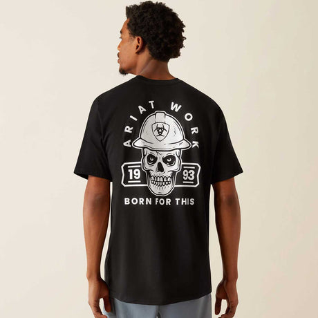 ARIAT Rebar Cotton Strong Hardhead T-Shirt - Mens - Black