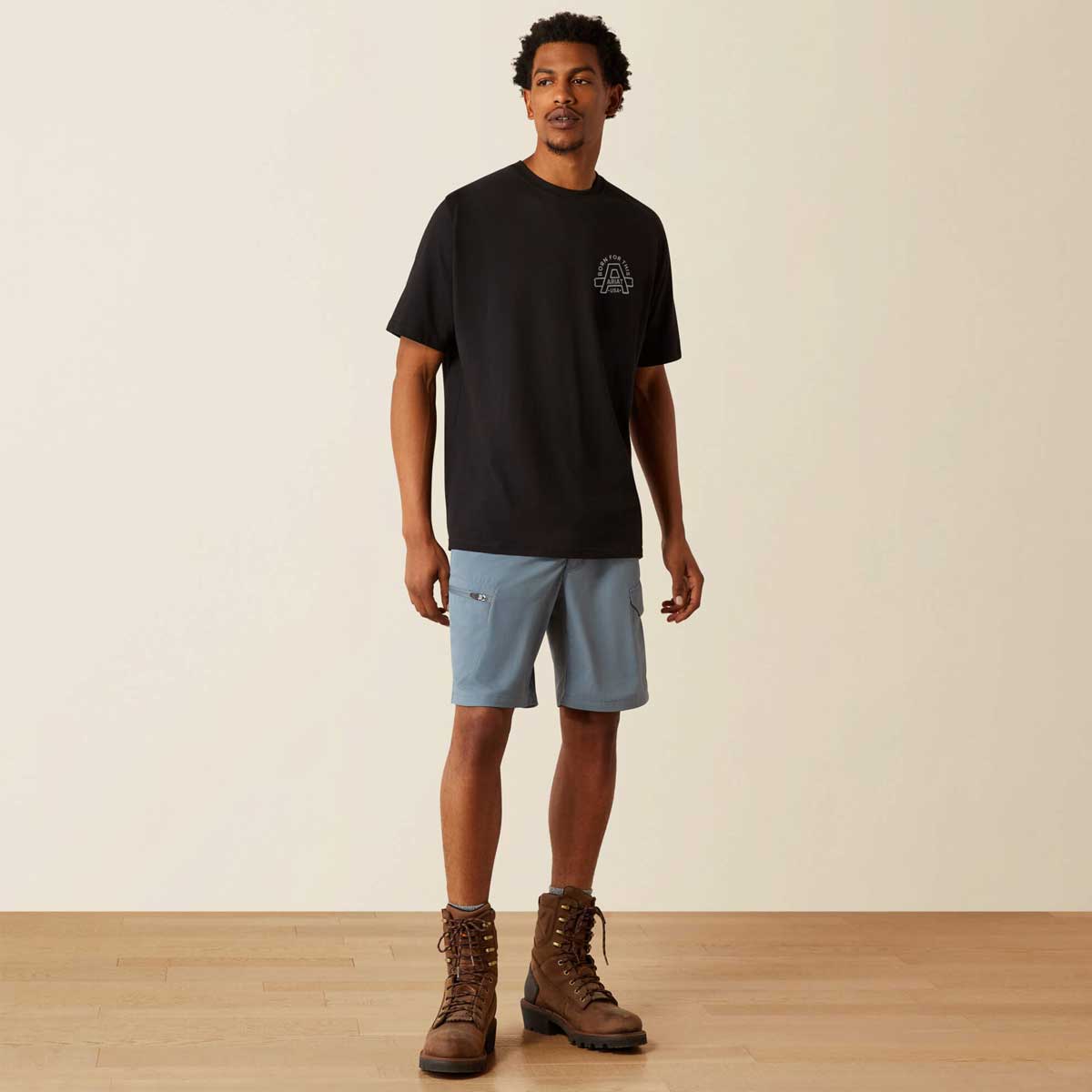 ARIAT Rebar Cotton Strong Hardhead T-Shirt - Mens - Black