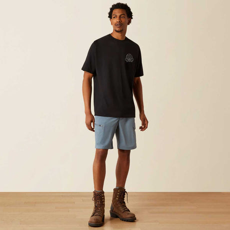 ARIAT Rebar Cotton Strong Hardhead T-Shirt - Mens - Black