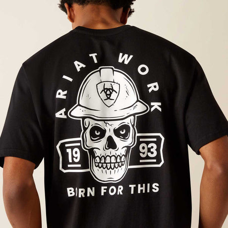 ARIAT Rebar Cotton Strong Hardhead T-Shirt - Mens - Black