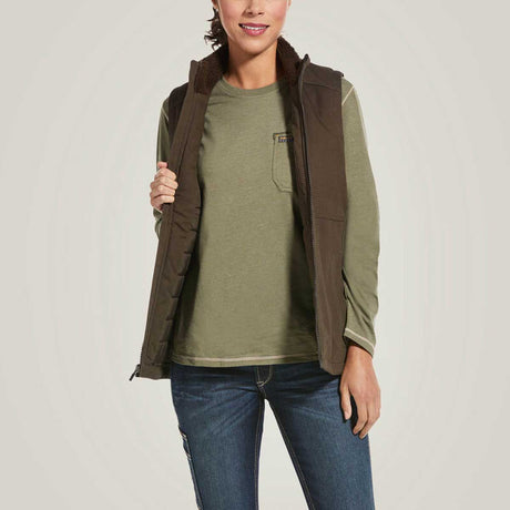 ARIAT Rebar DuraCanvas Insulated Gilet - Womens - Wren