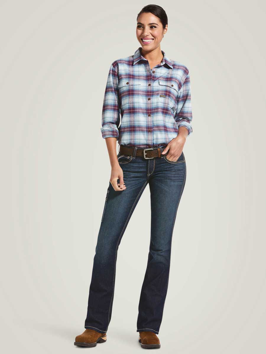 ARIAT Rebar DuraStretch Riveter Boot Cut Jean - Women's - Hallow
