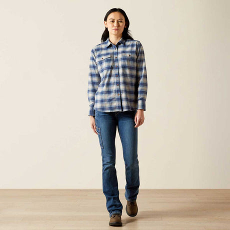 ARIAT Rebar DuraStretch Work Shirt - Womens - Navy