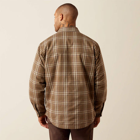 ARIAT Rebar Flannel Insulated Shirt Jacket - Mens - Canteen