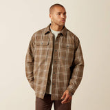 ARIAT Rebar Flannel Insulated Shirt Jacket - Mens - Canteen