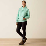 ARIAT Rebar Lightweight Graphic Hoodie - Womens - Lichen
