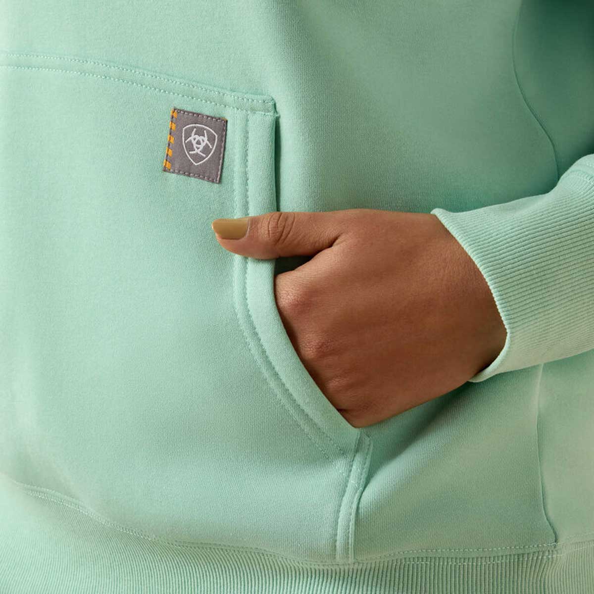 ARIAT Rebar Lightweight Graphic Hoodie - Womens - Lichen