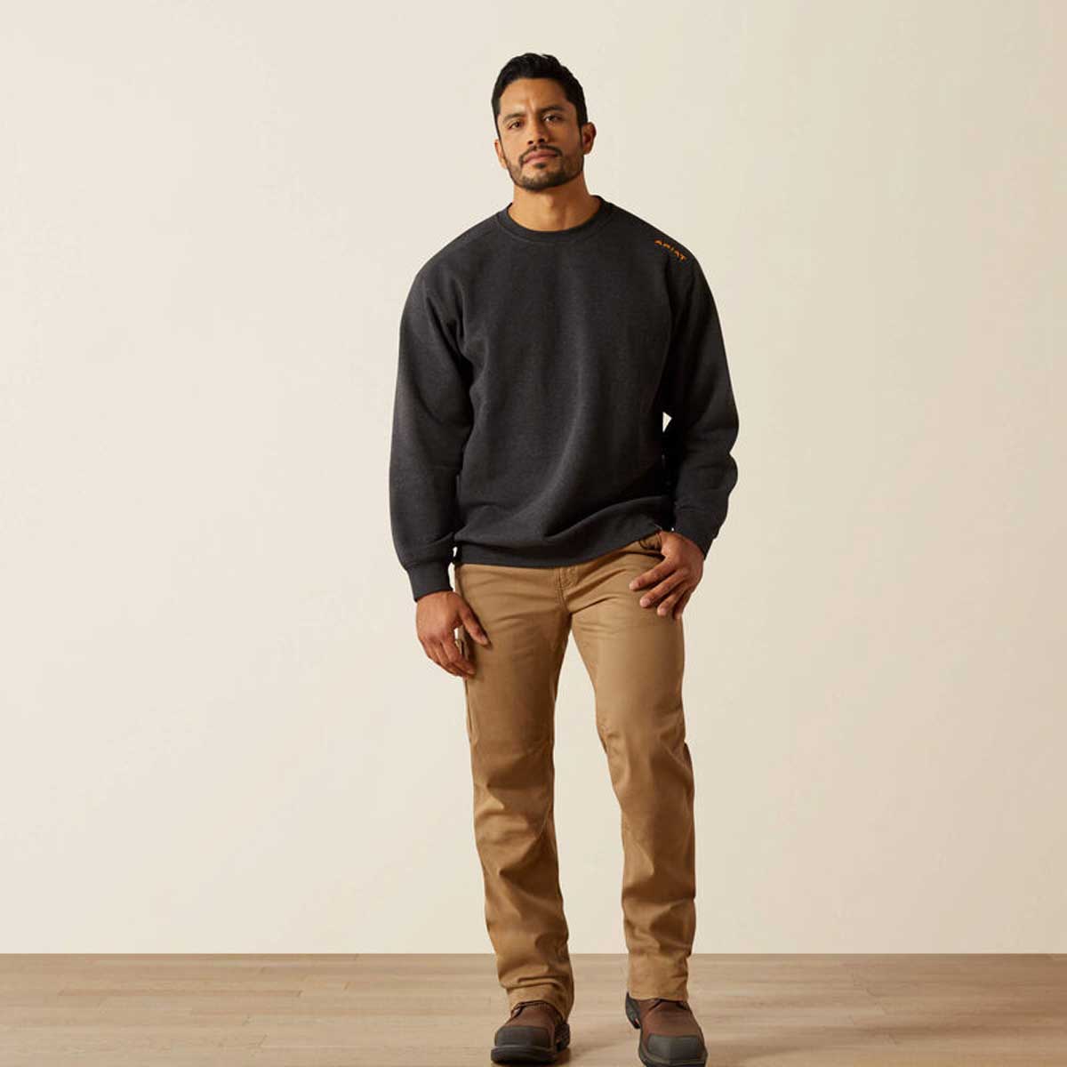ARIAT Rebar Lightweight Sweatshirt - Mens - Charcoal Heather