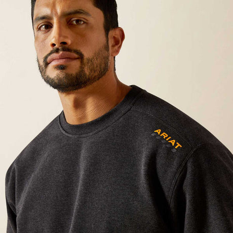 ARIAT Rebar Lightweight Sweatshirt - Mens - Charcoal Heather