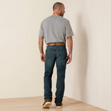 ARIAT Rebar M7 DuraStretch Workhorse Denim Jeans - Men's Slim Straight Leg - McCoy Blue