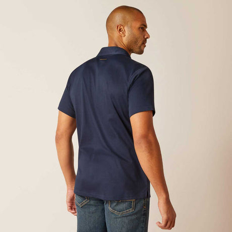 ARIAT Rebar Polo Shirt - Mens - Navy