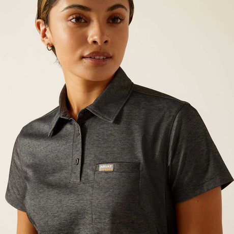 40% OFF ARIAT Rebar Polo Shirt - Womens - Charcoal Heather - Size: S