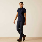 ARIAT Rebar Polo Shirt - Womens - Navy