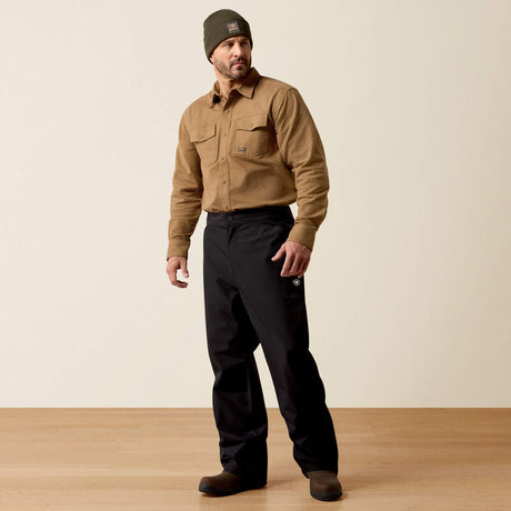 ARIAT Rebar Stormshell Unisex Waterproof Trousers - Unisex - Black