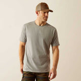 ARIAT Rebar Strong Cotton T-Shirt - Mens - Grey Heather