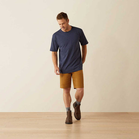 ARIAT Rebar Strong Cotton T-Shirt - Mens - Navy Heather