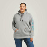 ARIAT Rebar Work Graphic Hoodie - Womens - Heather Grey