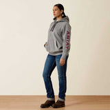 ARIAT Rebar Work Graphic Hoodie - Womens - Heather Grey