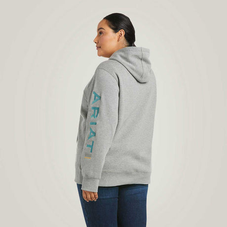 ARIAT Rebar Work Graphic Hoodie - Womens - Heather Grey