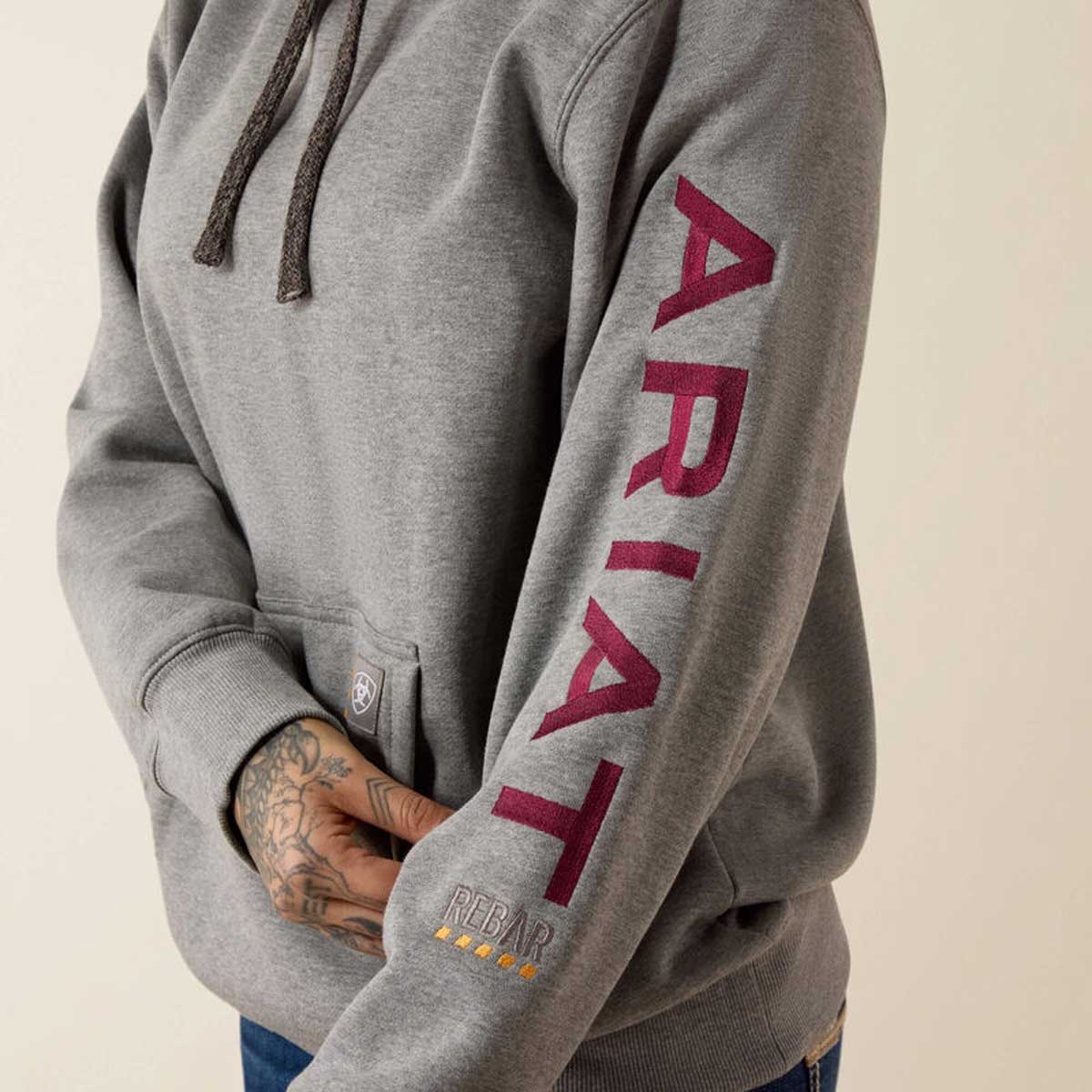 ARIAT Rebar Work Graphic Hoodie - Womens - Heather Grey